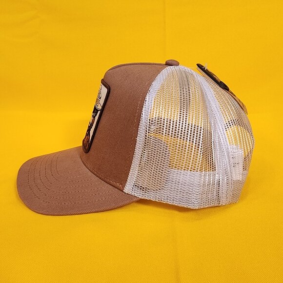 Smokey Bear Trucker Hat Snap Back Patch Brown You Can Prevent Wildfires Hat NEW - Picture 4 of 11